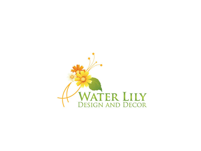Elegant Playful Events Logo Design For Water Lily Design And