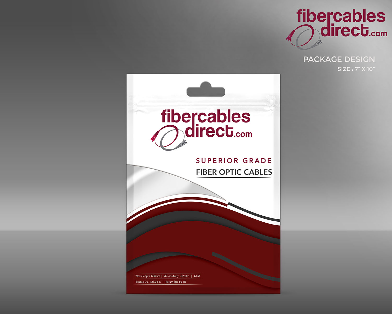 Packaging Design by MicroZ for FiberCablesDirect.com | Design #14870800