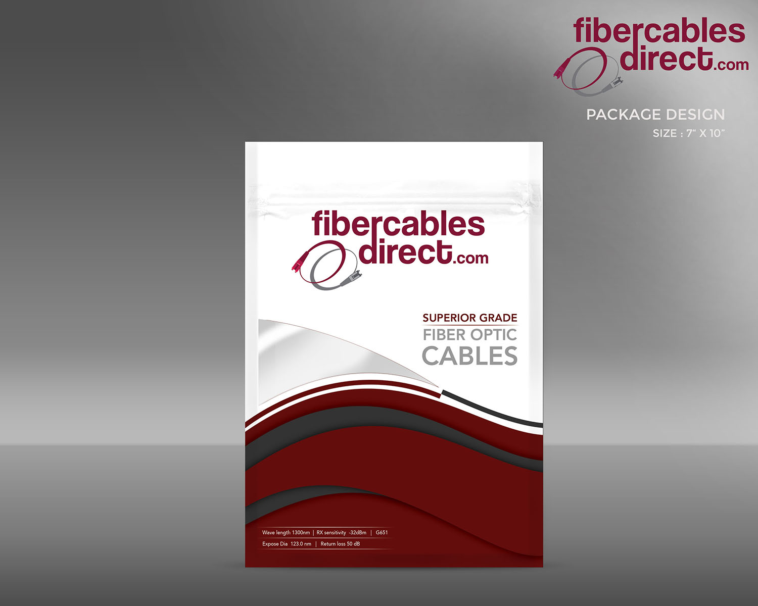 Packaging Design by MicroZ for FiberCablesDirect.com | Design #14870801