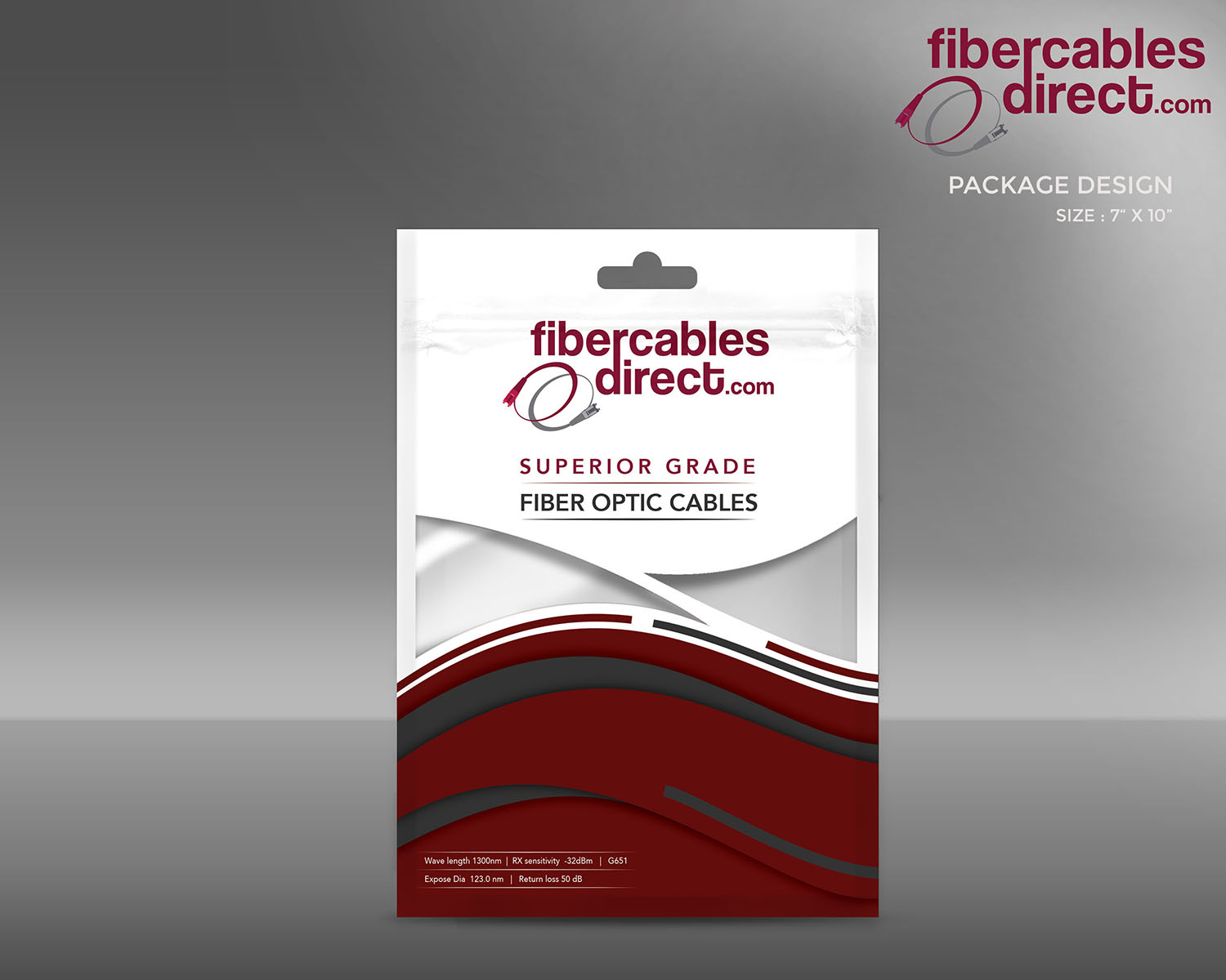 Packaging Design by MicroZ for FiberCablesDirect.com | Design #14874489