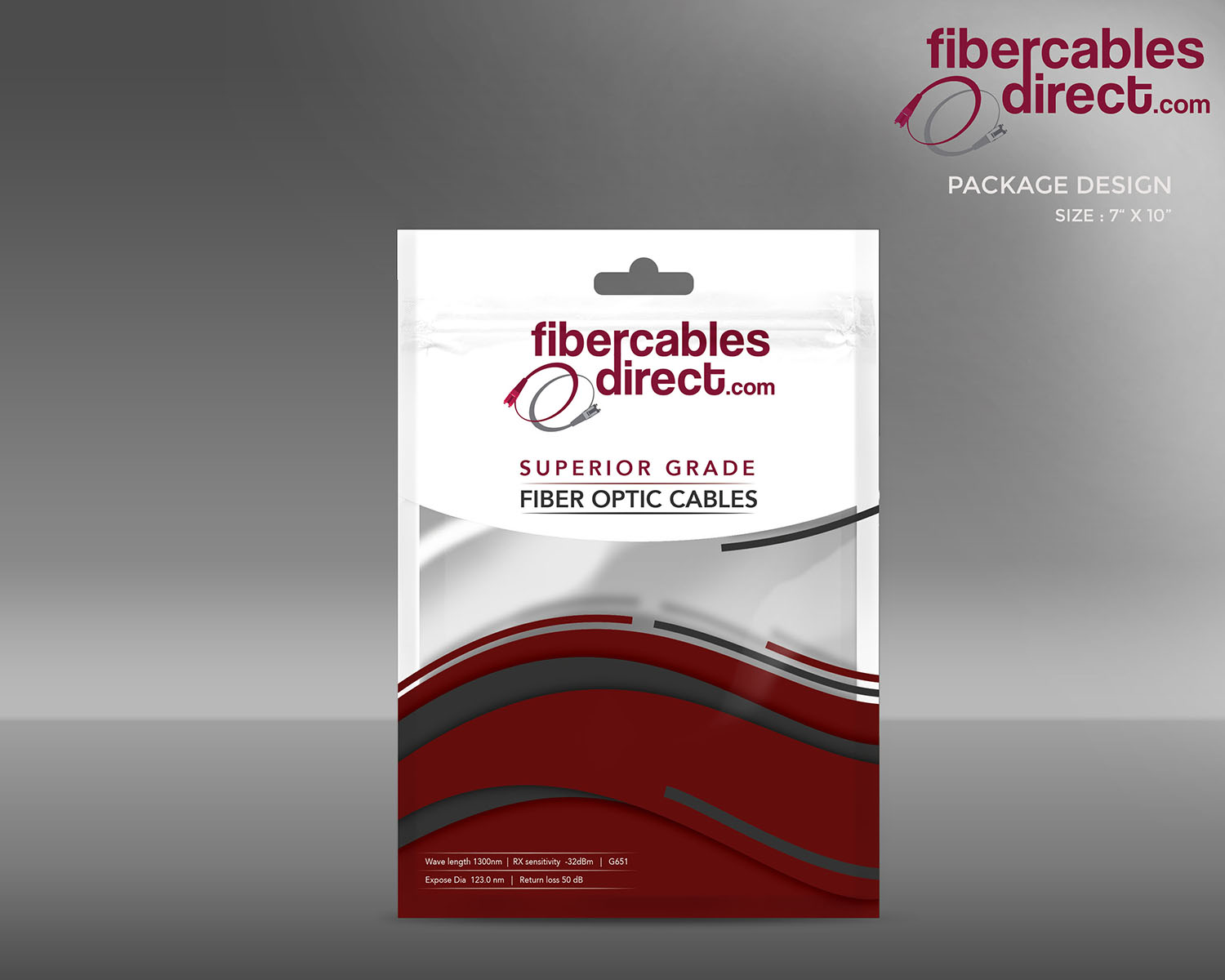 Packaging Design by MicroZ for FiberCablesDirect.com | Design #14874490