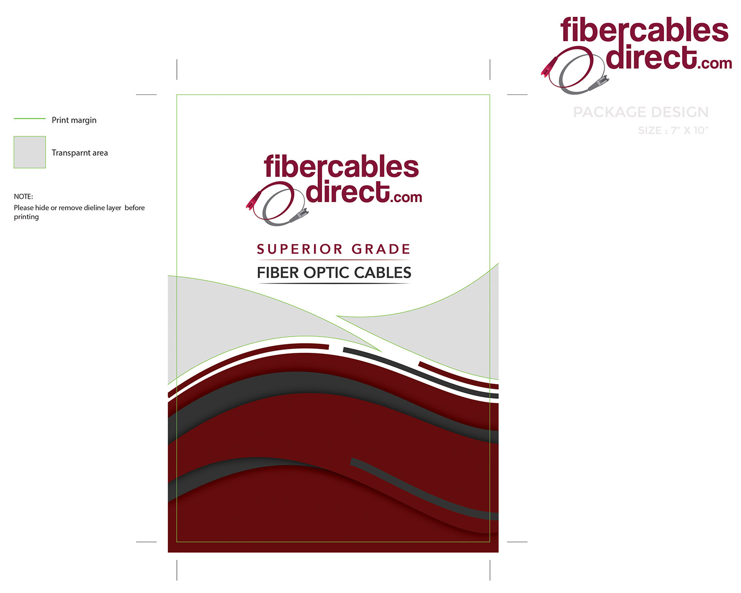 Packaging Design by MicroZ for FiberCablesDirect.com | Design: #14960142