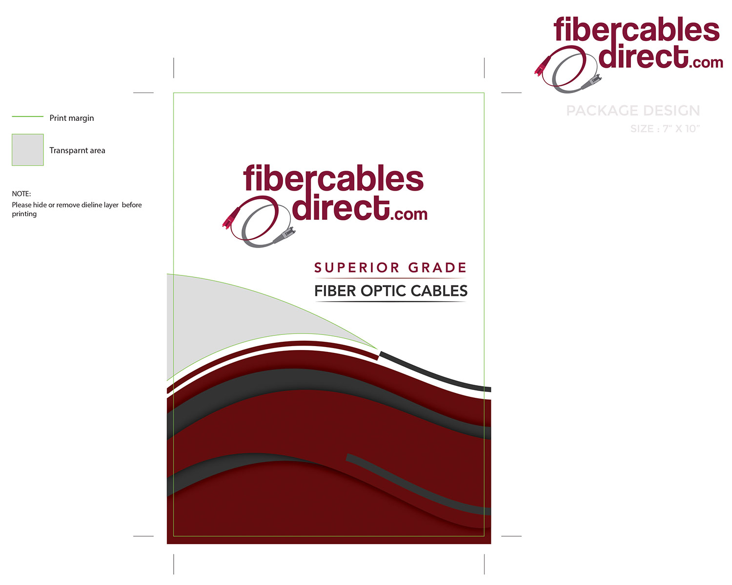 Packaging Design by MicroZ for FiberCablesDirect.com | Design #14960143