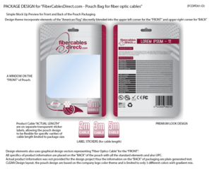 Fiber Cables Direct - bag design for fiber optic cables | Diseño de Empaque por Chromax8