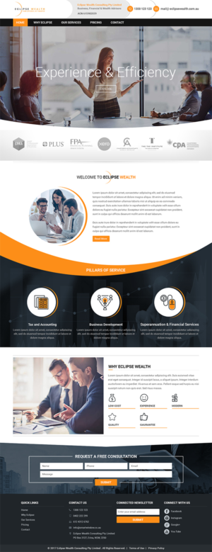 Wordpress Design by RupalTechno for Robson Accounting  | Design: #14866248