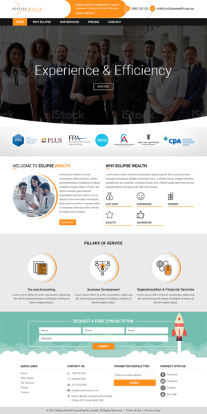 Wordpress Design by RupalTechno for Robson Accounting  | Design: #14866249