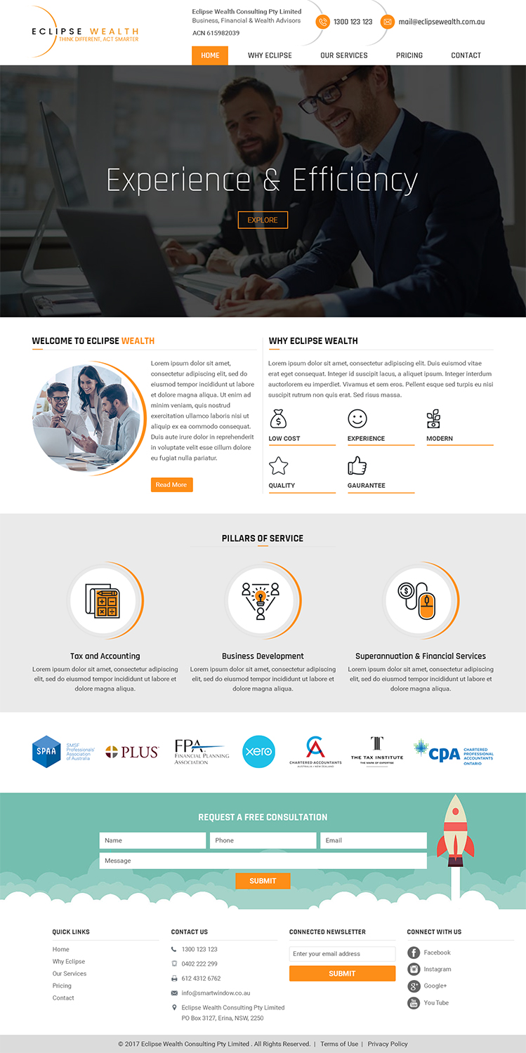 Wordpress Design by RupalTechno for Robson Accounting  | Design #14866250