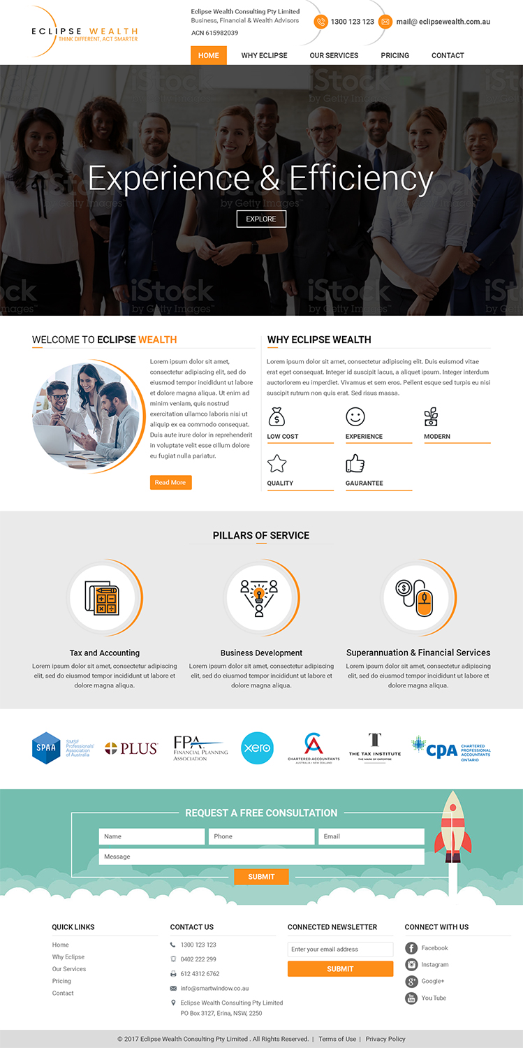 Design Wordpress par RupalTechno pour Robson Accounting  | Design #14866251