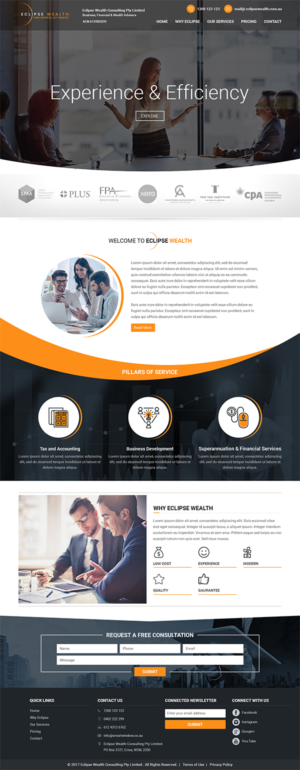 Wordpress Design by RupalTechno for Robson Accounting  | Design: #14866252