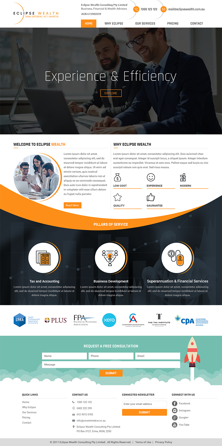 Design Wordpress par RupalTechno pour Robson Accounting  | Design #14866261