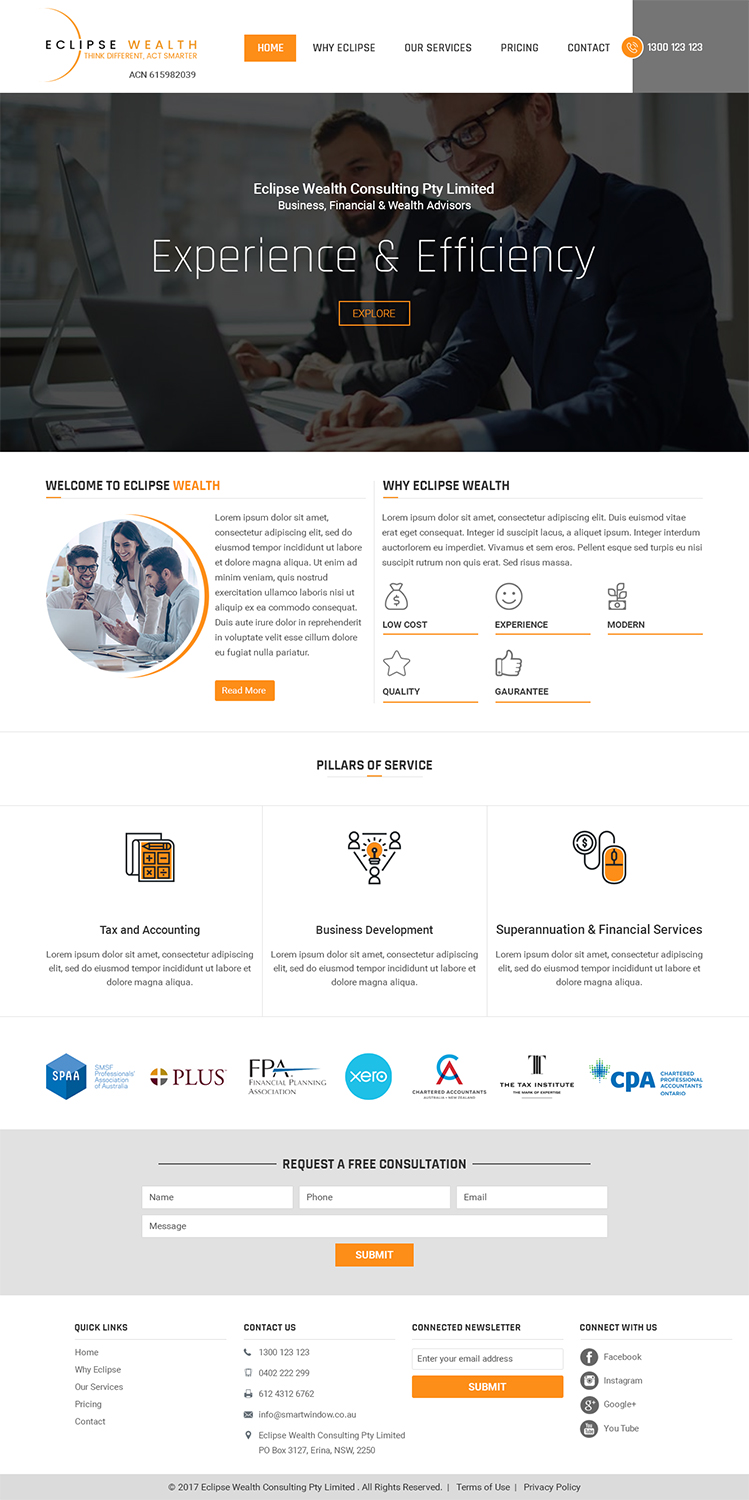 Design Wordpress par RupalTechno pour Robson Accounting  | Design #14866873