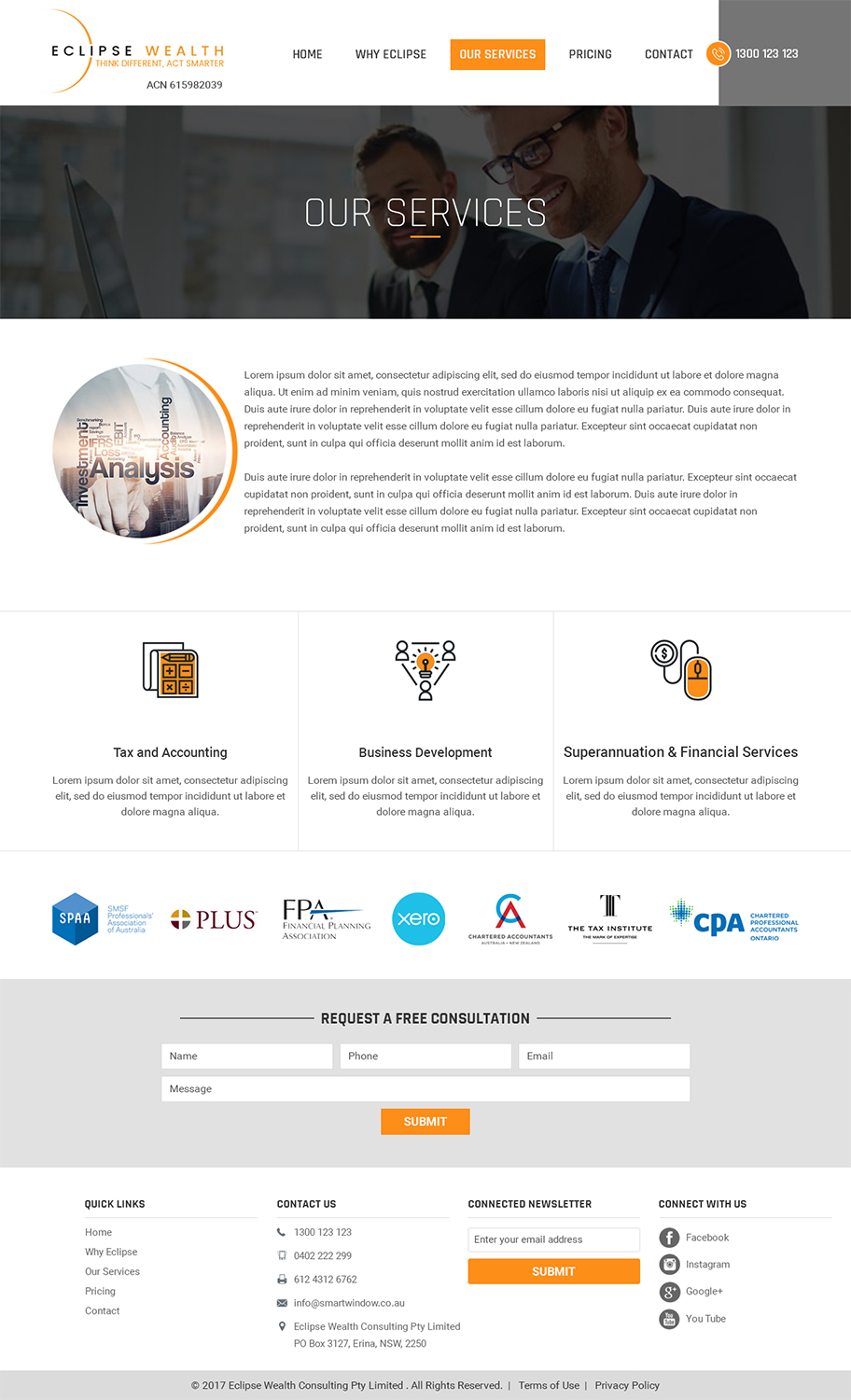 Wordpress Design by RupalTechno for Robson Accounting  | Design #14938492