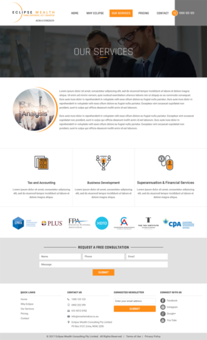 Wordpress Design by RupalTechno for Robson Accounting  | Design: #14938492