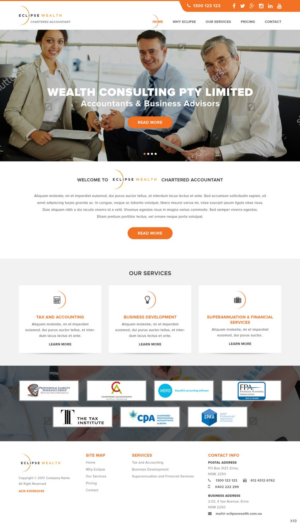 Wordpress Design by pb for Robson Accounting  | Design: #14837674