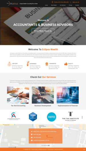 Wordpress Design by pb for Robson Accounting  | Design: #14837676
