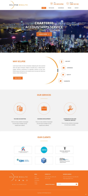 Wordpress Design by pb for Robson Accounting  | Design: #14837679
