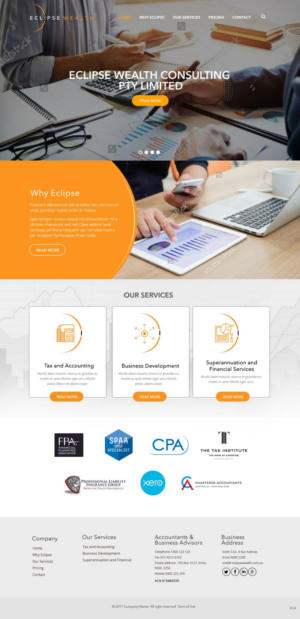 Wordpress Design by pb for Robson Accounting  | Design: #14837680