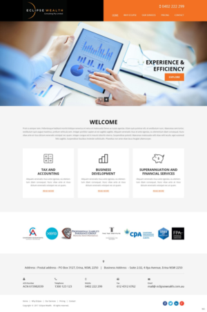 Wordpress Design by pb for Robson Accounting  | Design: #14837681