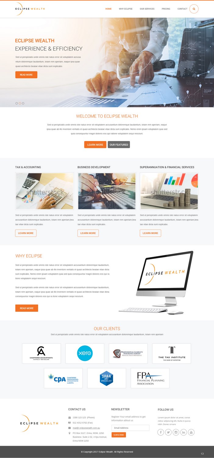 WordPress-Design von pb für Robson Accounting  | Design #14837687
