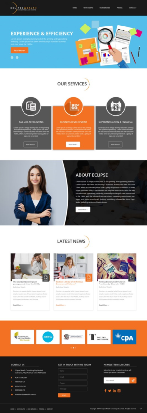 Wordpress Design by pb for Robson Accounting  | Design: #14837690