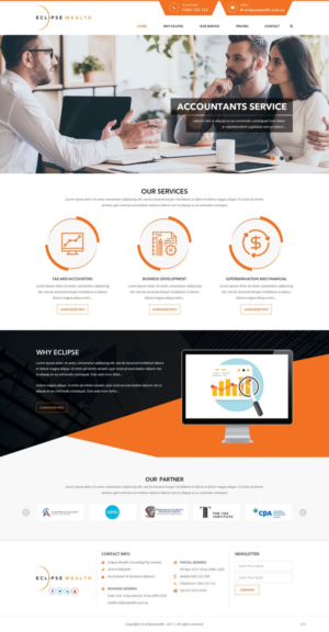 Wordpress Design by pb for Robson Accounting  | Design: #14837691
