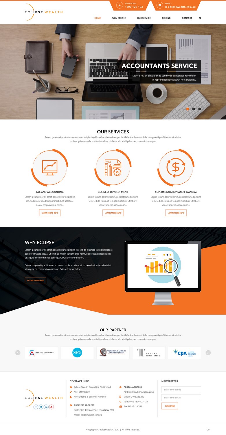 WordPress-Design von pb für Robson Accounting  | Design #14837692