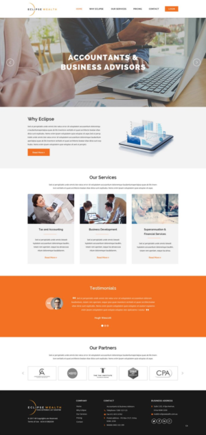 Wordpress Design by pb for Robson Accounting  | Design: #14869619