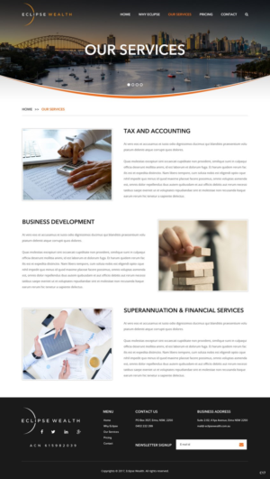 Wordpress Design by pb for Robson Accounting  | Design: #14955322