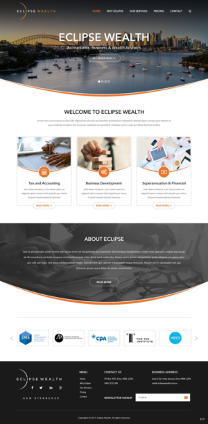 Wordpress Design by pb for Robson Accounting  | Design: #14955323