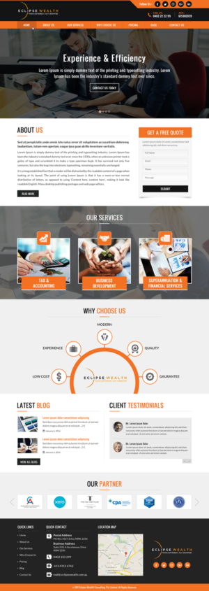Wordpress Design by jdv for Robson Accounting  | Design: #14864650