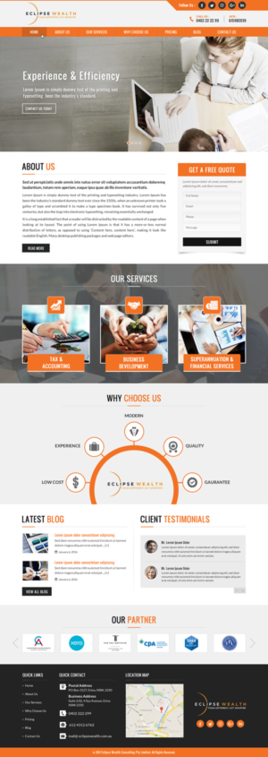 Wordpress Design by jdv for Robson Accounting  | Design: #14864709