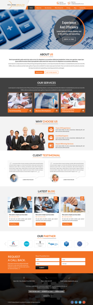 Wordpress Design by jdv for Robson Accounting  | Design: #14873793