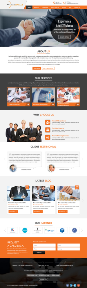 Wordpress Design by jdv for Robson Accounting  | Design: #14873794