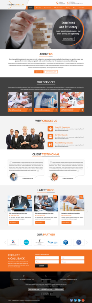 Wordpress Design by jdv for Robson Accounting  | Design: #14873795