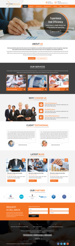 Wordpress Design by jdv for Robson Accounting  | Design: #14873796