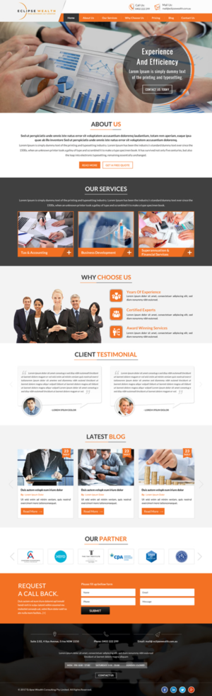 Wordpress Design by jdv for Robson Accounting  | Design: #14873797