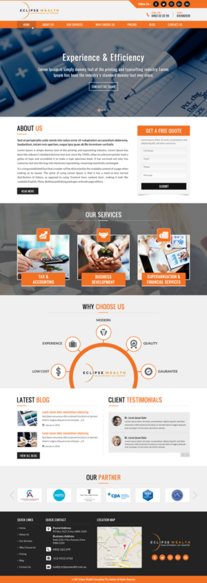 Wordpress Design by jdv for Robson Accounting  | Design: #14875587