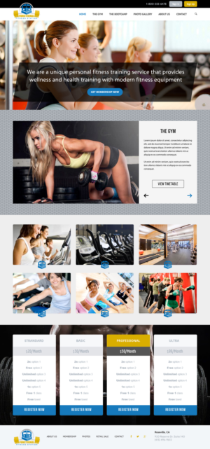 Group training gym/bootcamp needs a web design | Web-Design von Lauren