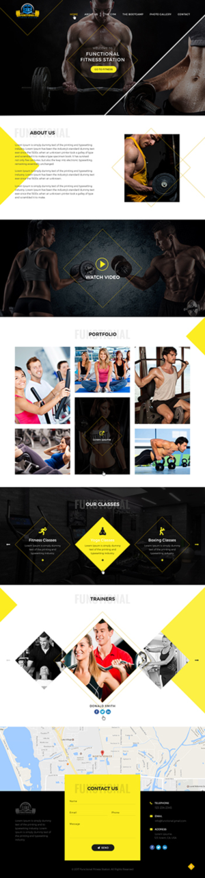 Group training gym/bootcamp needs a web design | Web-Design von Ved Web Services