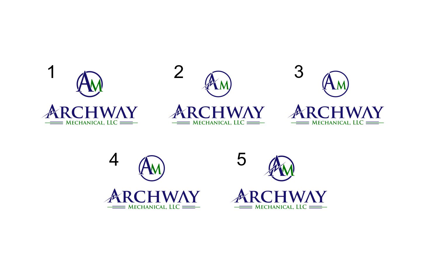 Logo Design by Ir Mv for Archway Mechanical, LLC | Design #15060877