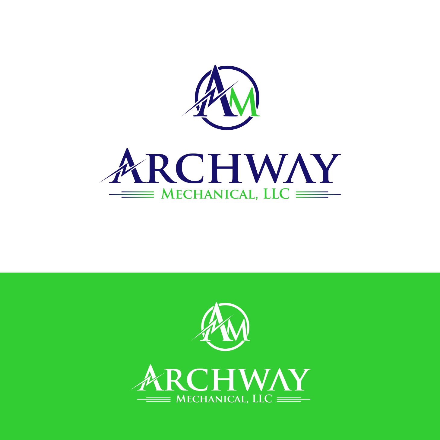 Logo-Design von Ir Mv für Archway Mechanical, LLC | Design #15070587