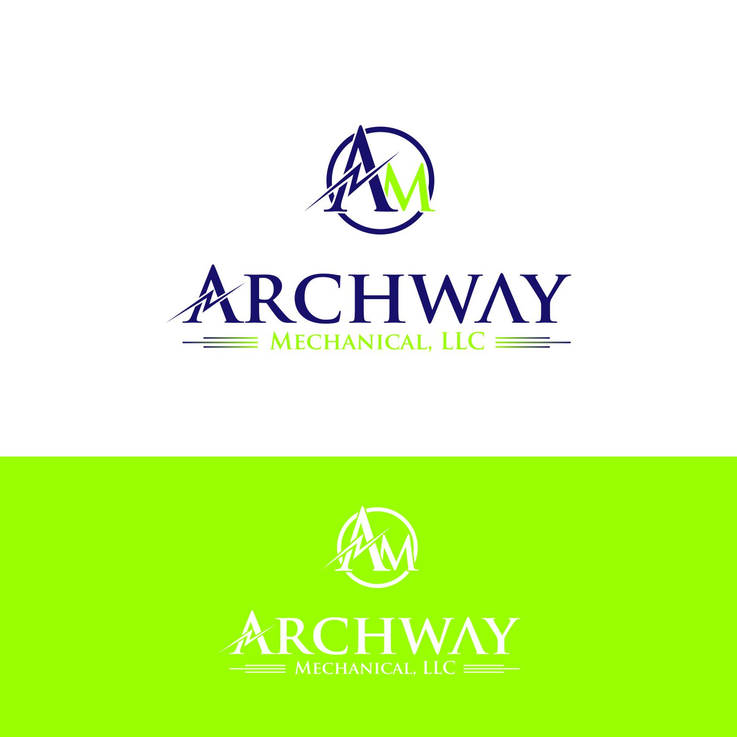 Logo-Design von Ir Mv für Archway Mechanical, LLC | Design #15070588