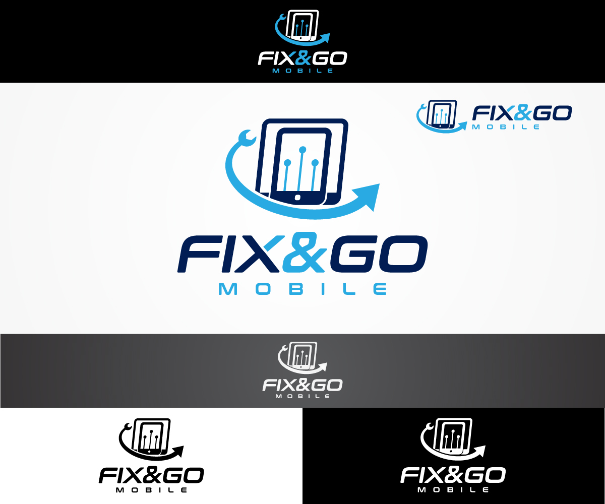 Logo Design by sangeloenriquez for FIX&GO MOBILE TECHNOLOGY | Design #14821866