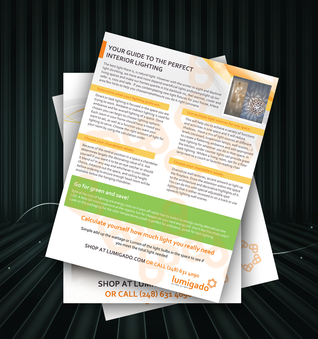 Flyer Design by uk for Lumigado LLC | Design #2551094