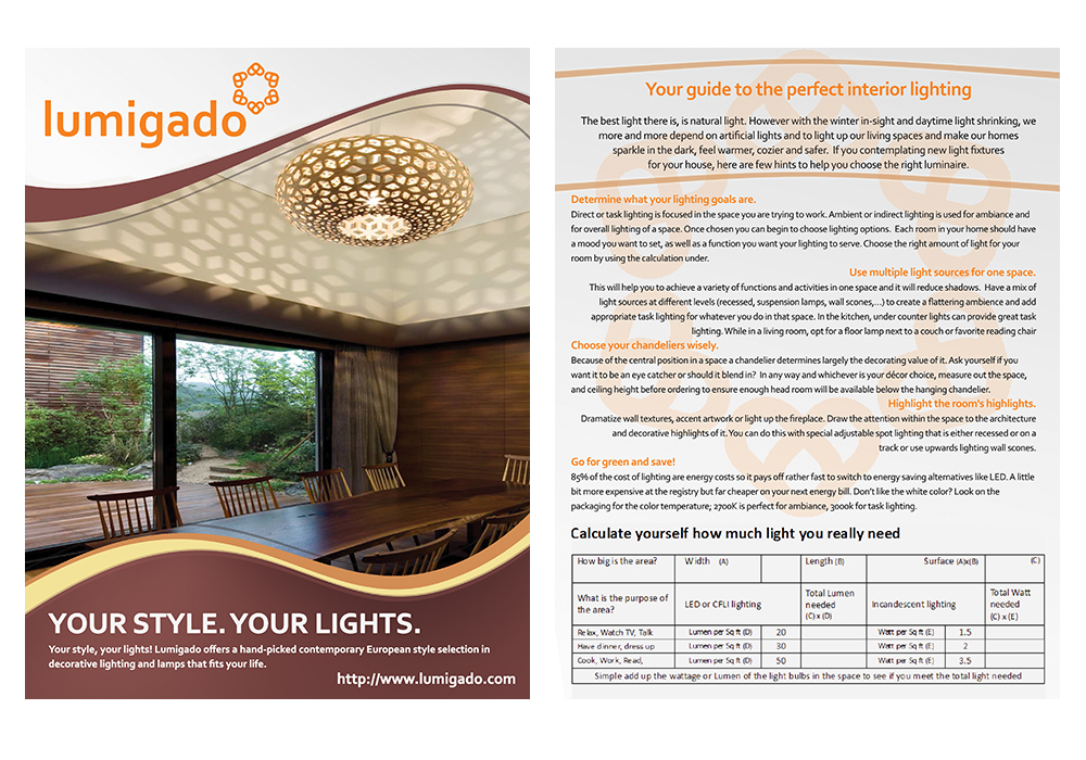Flyer Design by Cris for Lumigado LLC | Design #2551471