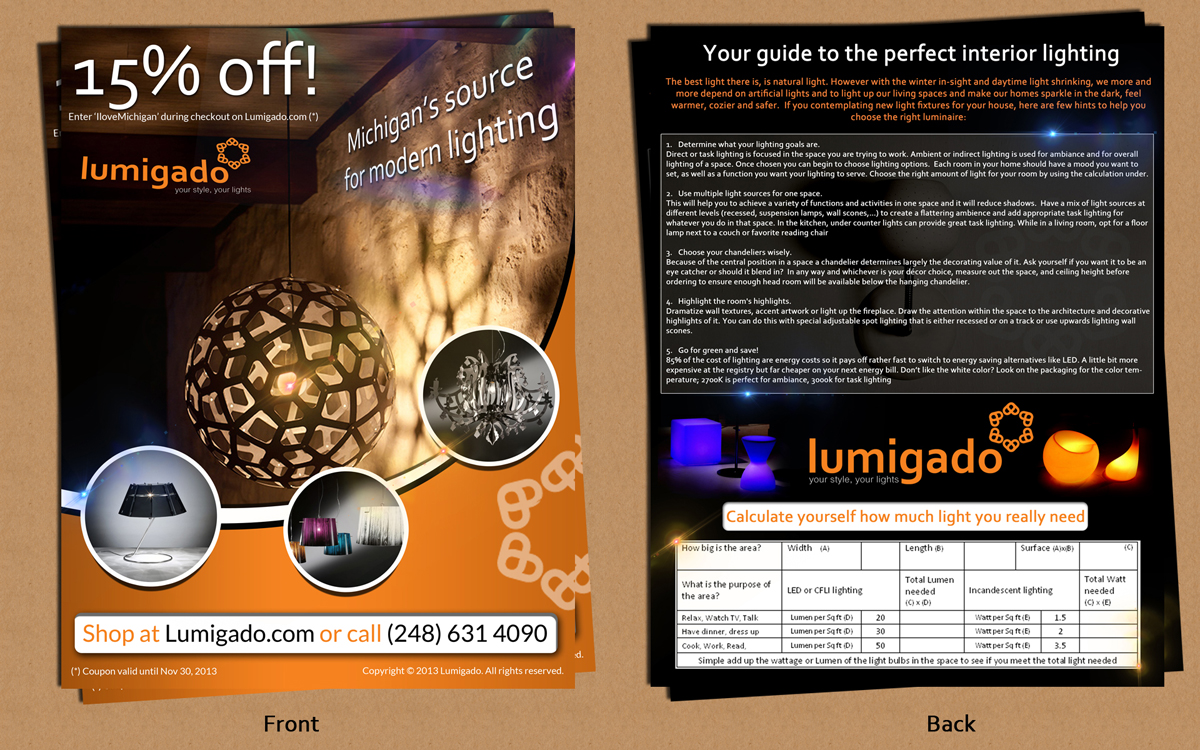 Flyer Design by ESolz Technologies for Lumigado LLC | Design #2552964