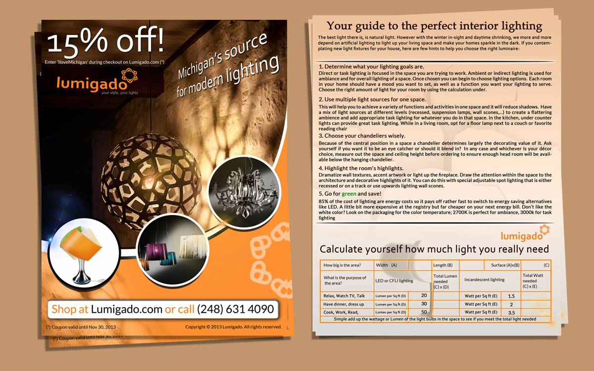 Flyer Design by ESolz Technologies for Lumigado LLC | Design #2570540