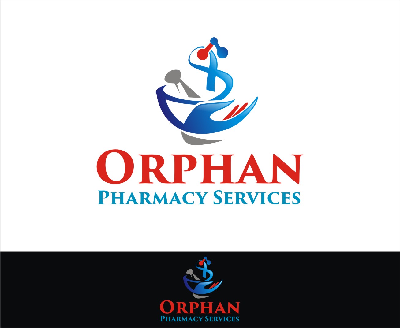 Logo Design by Soul Light for Orphan Pharmacy Services, LLC | Design #14859025