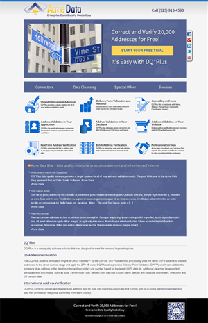 Landing Page Design by  Xclusive for Acme Data | Design: #2701078