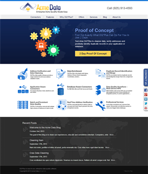 Landing Page Design by  Xclusive for Acme Data | Design: #2701082